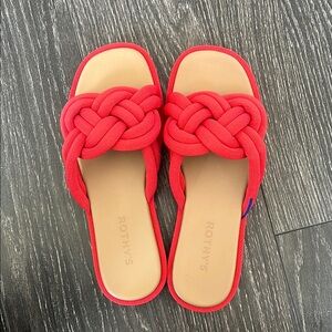 Rothy's Women's Red Slide Sandals
